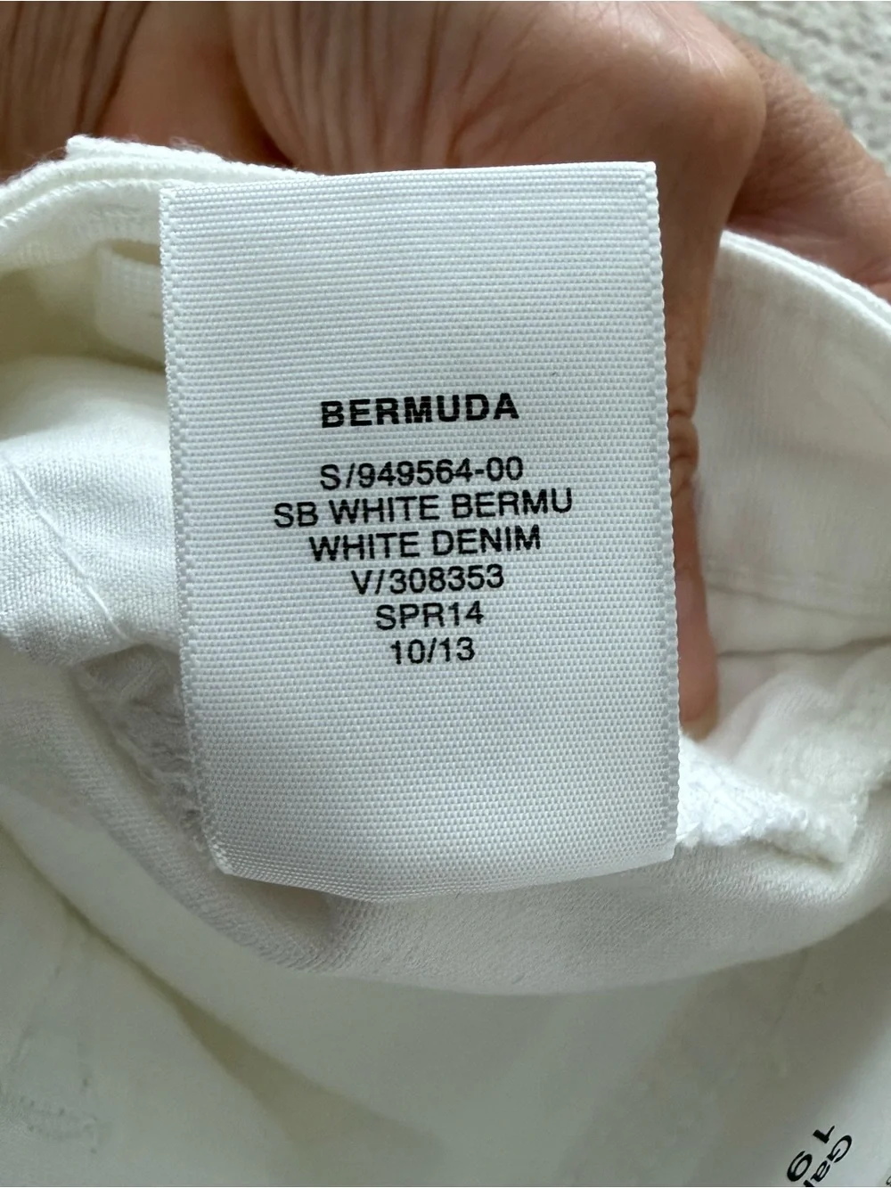 NWT GapKids 1969 White Bermuda Denim Shorts Girls 12 Regular Stretch Mid Rise